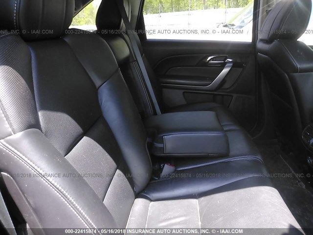 2HNYD2H63DH511399 - 2013 ACURA MDX ADVANCE შავი ფოტო 8