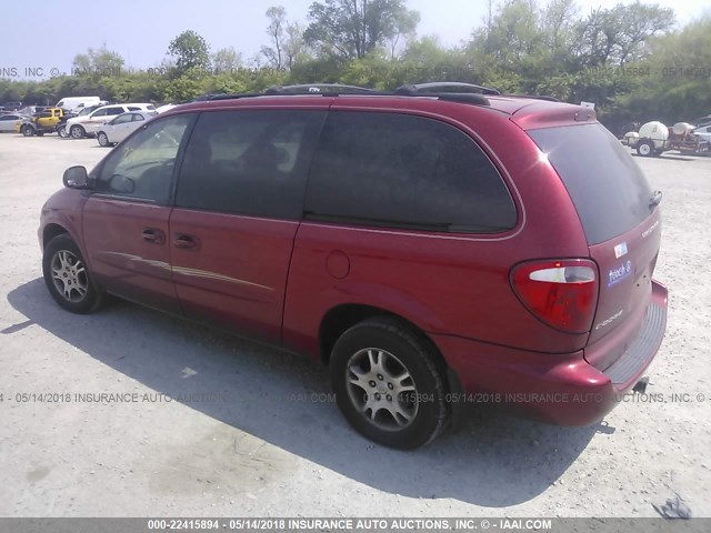 2D4GP44L13R215227 - 2003 DODGE GRAND CARAVAN SPORT RED photo 3