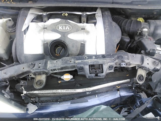 KNDMB233466035854 - 2006 KIA SEDONA EX/LX BLUE photo 10