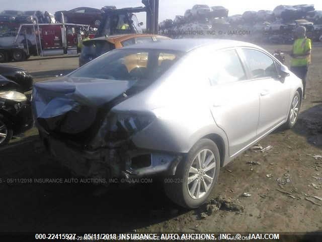 2HGFB2F92CH557760 - 2012 HONDA CIVIC EXL SILVER photo 4