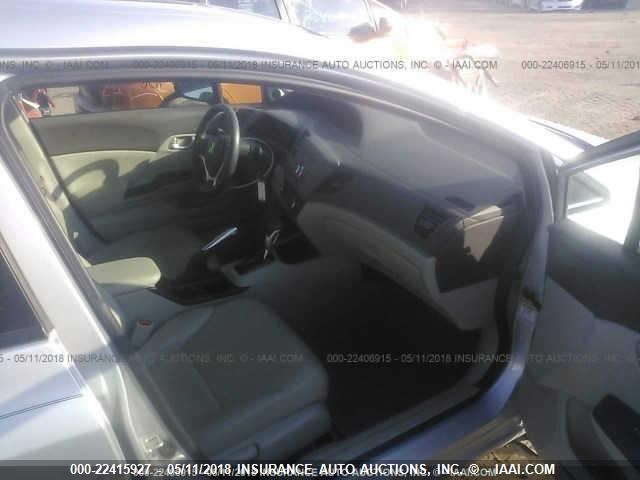 2HGFB2F92CH557760 - 2012 HONDA CIVIC EXL SILVER photo 5