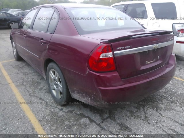 1G1ZT51826F277487 - 2006 CHEVROLET MALIBU LT RED photo 3