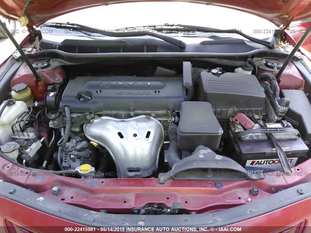 4T1BE46K79U281788 - 2009 TOYOTA CAMRY SE/LE/XLE Қызыл фото 10