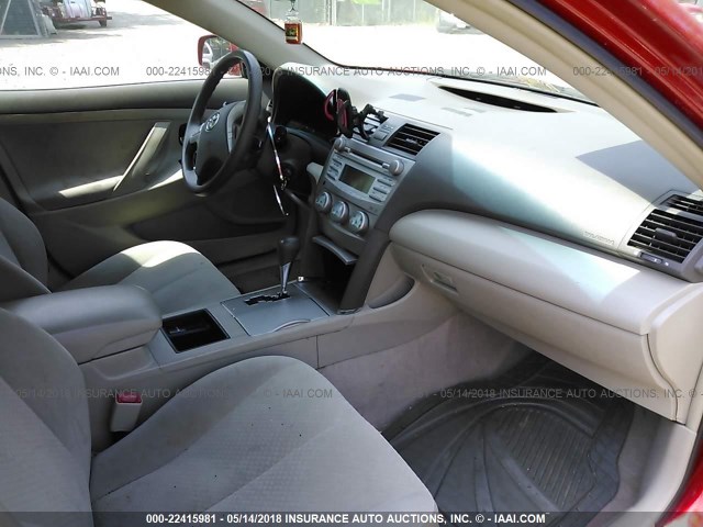4T1BE46K79U281788 - 2009 TOYOTA CAMRY SE/LE/XLE Қызыл фото 5