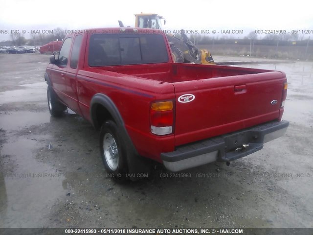 1FTZR15X6WPB42975 - 1998 FORD RANGER SUPER CAB RED photo 3