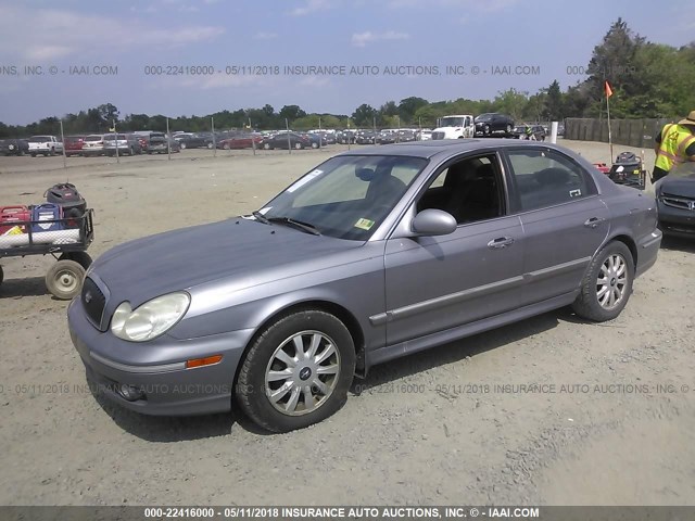 KMHWF35H25A143764 - 2005 HYUNDAI SONATA GLS/LX Pewter photo 2