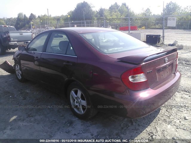 4T1BE30K54U273720 - 2004 TOYOTA CAMRY LE/XLE/SE 红色 照片 3