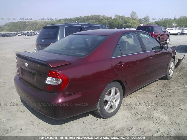 4T1BE30K54U273720 - 2004 TOYOTA CAMRY LE/XLE/SE 红色 照片 4
