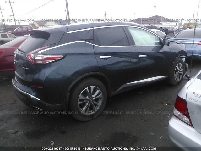 5N1AZ2MH3HN195284 - 2017 NISSAN MURANO S/SL/SV/PLATINUM GRAY photo 4