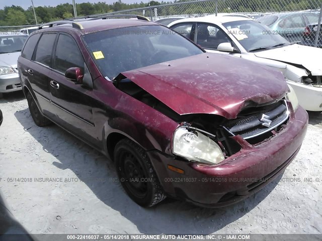 KL5JD86Z77K531052 - 2007 SUZUKI FORENZA CONVENIENCE/POPULAR RED photo 1