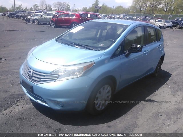 3N1CE2CP5FL407006 - 2015 NISSAN VERSA NOTE S/S PLUS/SV/SL/SR BLUE photo 2