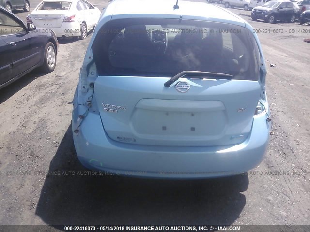 3N1CE2CP5FL407006 - 2015 NISSAN VERSA NOTE S/S PLUS/SV/SL/SR BLUE photo 6