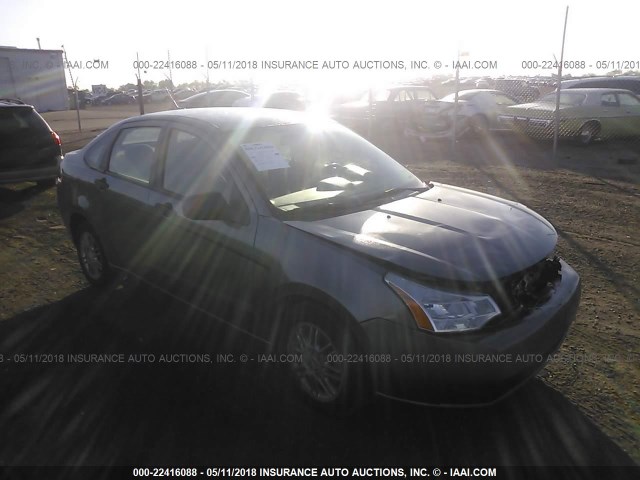 1FAHP3FN6BW121253 - 2011 FORD FOCUS SE GRAY photo 1
