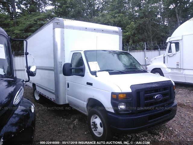 1FDWE3FS1FDA30627 - 2015 FORD ECONOLINE E350 SUPER DUTY CTWAY VAN WHITE photo 1