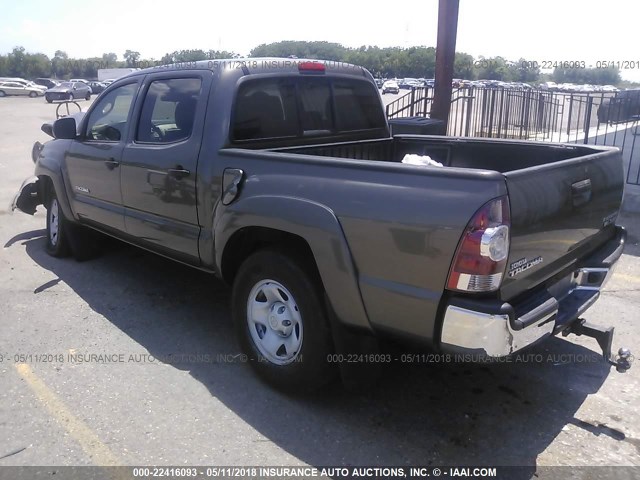 3TMJU4GN5AM094621 - 2010 TOYOTA TACOMA DOUBLE CAB PRERUNNER GRAY photo 3