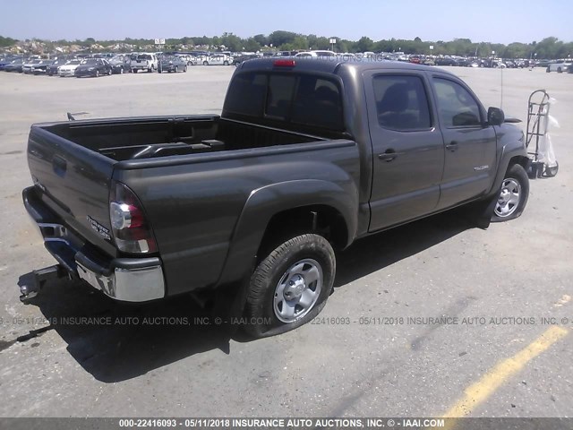 3TMJU4GN5AM094621 - 2010 TOYOTA TACOMA DOUBLE CAB PRERUNNER GRAY photo 4