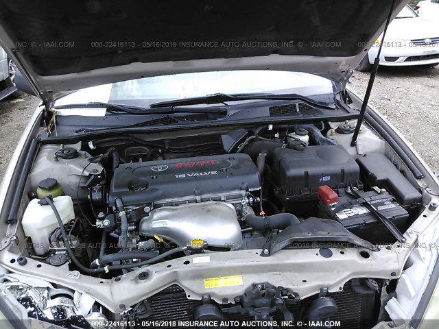 4T1BE32K96U656608 - 2006 TOYOTA CAMRY LE/XLE/SE ოქროსფერი ფოტო 10