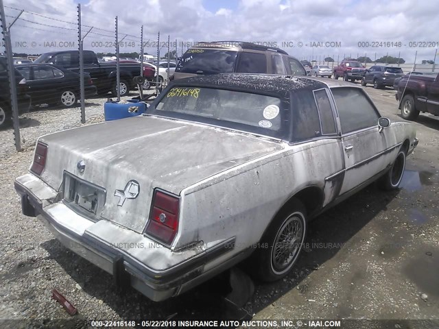 2G2GP37H5G2252346 - 1986 PONTIAC GRAND PRIX BROUGHAM WHITE photo 4