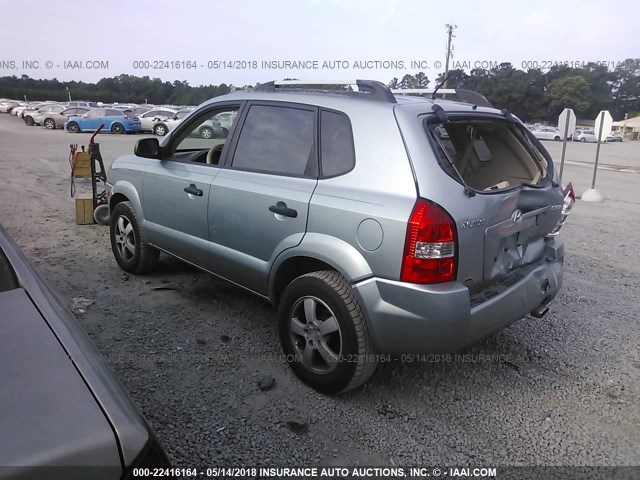 KM8JM12B47U584222 - 2007 HYUNDAI TUCSON GLS BLUE photo 3