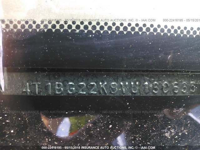 4T1BG22K8VU130635 - 1997 TOYOTA CAMRY CE/LE/XLE თაფლისფერი ფოტო 9