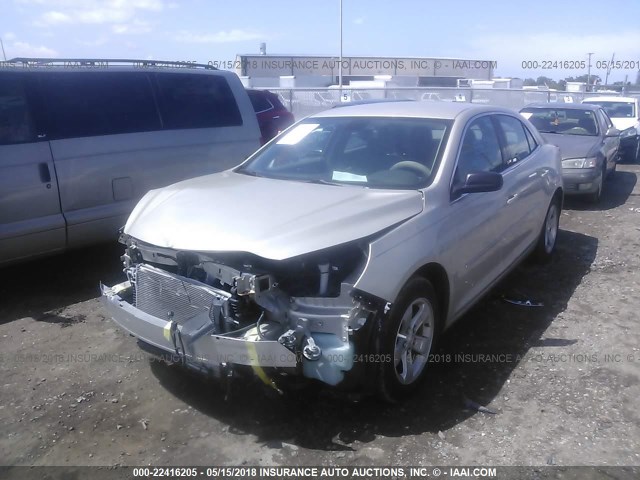1G11B5SL4EF106323 - 2014 CHEVROLET MALIBU LS 金色 照片 2