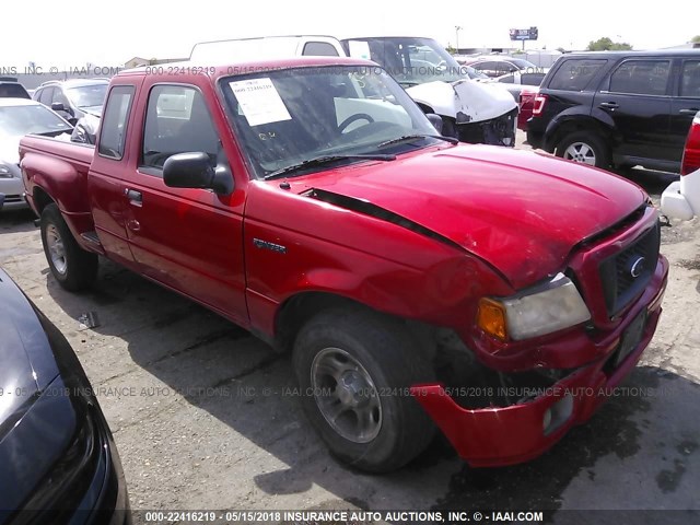 1FTYR14U44PA16906 - 2004 FORD RANGER SUPER CAB RED photo 1