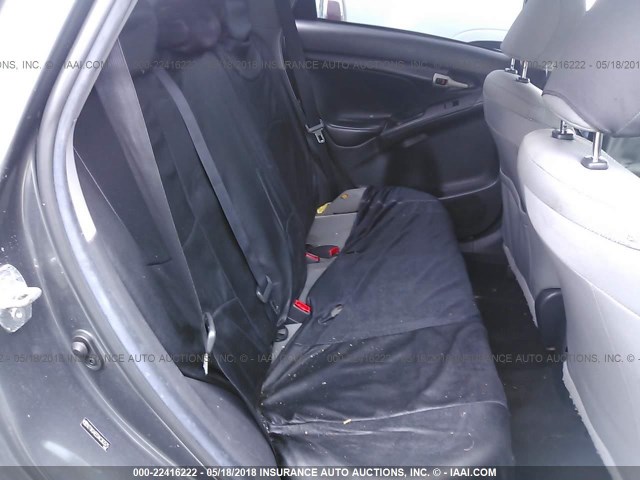 2T1KU4EE0AC363575 - 2010 TOYOTA COROLLA MATRIX  GRAY photo 8