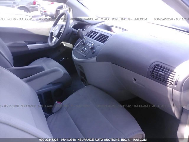 5N1BV28U97N101205 - 2007 NISSAN QUEST S/SE/SL BROWN photo 5