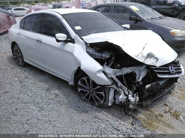 1HGCR2F55FA251912 - 2015 HONDA ACCORD SPORT 白色 照片 1