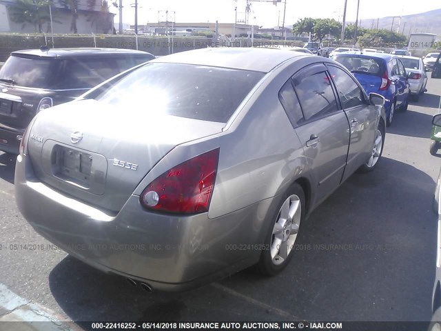 1N4BA41E44C827856 - 2004 NISSAN MAXIMA SE/SL GRAY photo 4