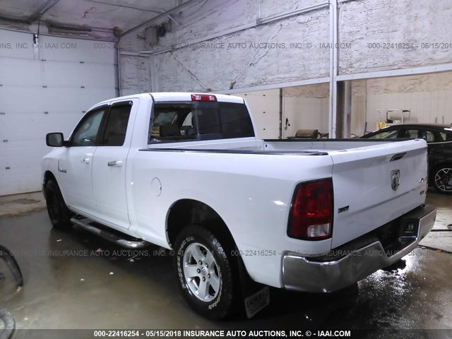 1D7RV1GP1AS136778 - 2010 DODGE RAM 1500 WHITE photo 3