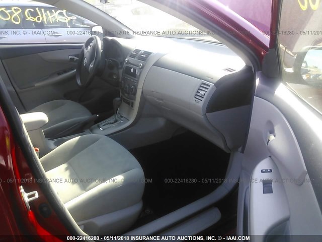 2T1BU4EE8BC739781 - 2011 TOYOTA COROLLA S/LE RED photo 5