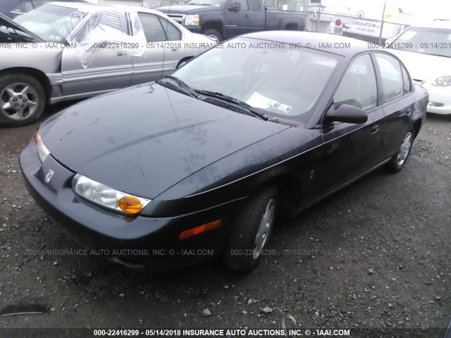 1G8ZG52872Z187099 - 2002 SATURN SL1 BLACK photo 2