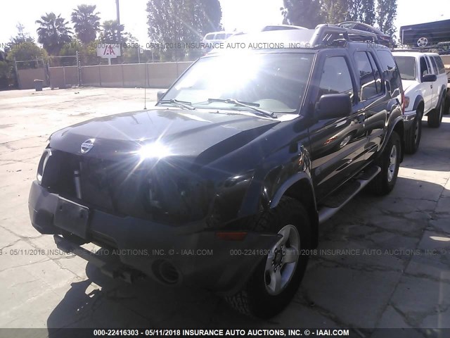 5N1ED28T44C655654 - 2004 NISSAN XTERRA XE/SE BLACK photo 2