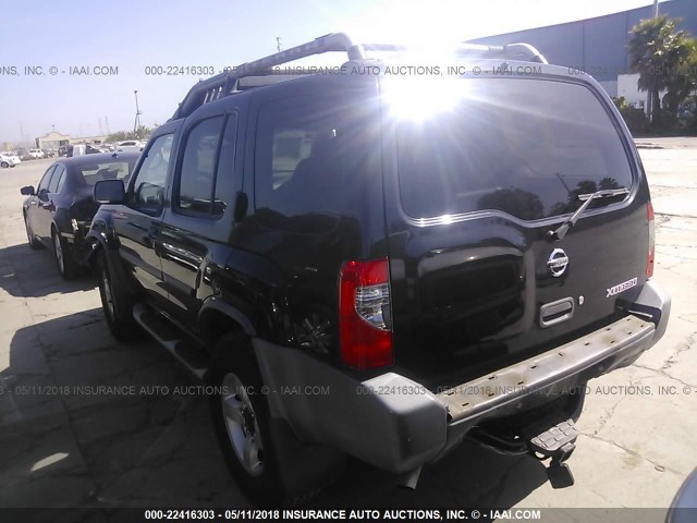 5N1ED28T44C655654 - 2004 NISSAN XTERRA XE/SE BLACK photo 3