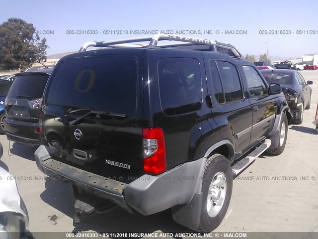 5N1ED28T44C655654 - 2004 NISSAN XTERRA XE/SE BLACK photo 4