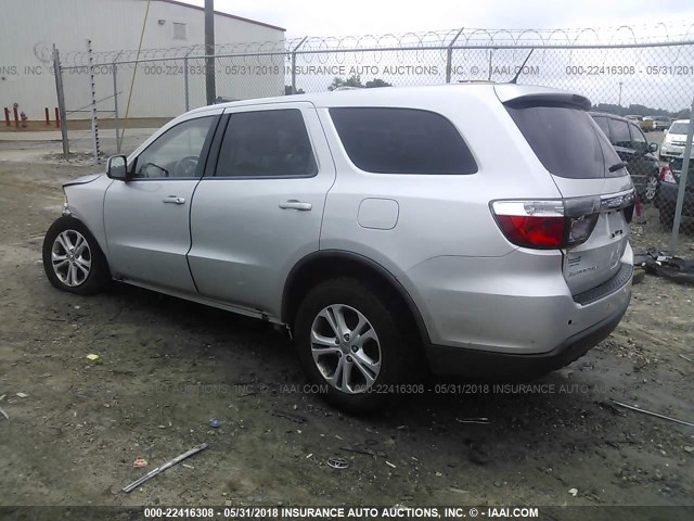 1D4RD2GG7BC676993 - 2011 DODGE DURANGO EXPRESS SILVER photo 3