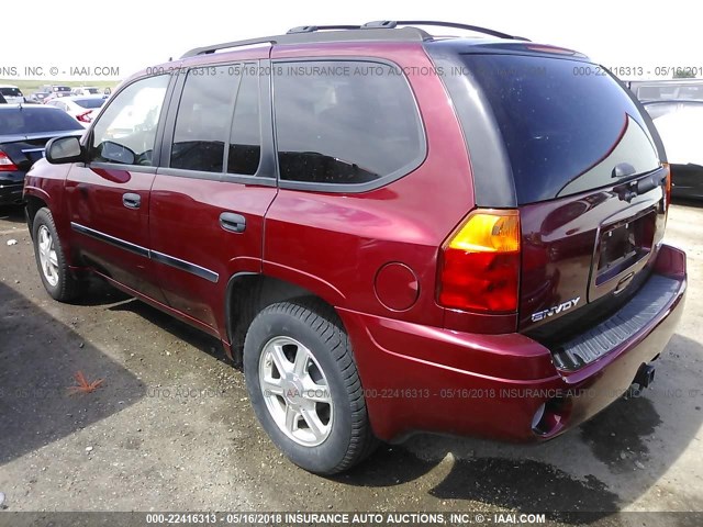 1GKDS13S382114934 - 2008 GMC ENVOY RED photo 3