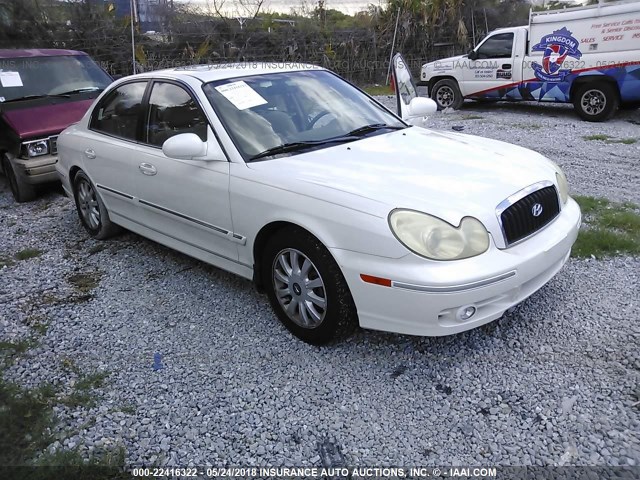 KMHWF35H44A080388 - 2004 HYUNDAI SONATA GLS/LX WHITE photo 1