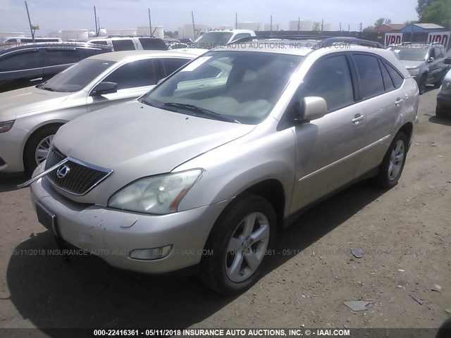 2T2HA31U05C085580 - 2005 LEXUS RX 330 GOLD photo 2