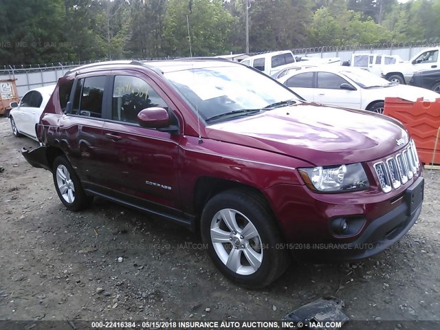 1C4NJCEB5ED857204 - 2014 JEEP COMPASS LATITUDE 勃艮第红 照片 1