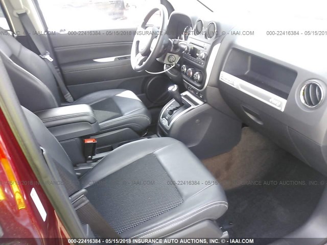 1C4NJCEB5ED857204 - 2014 JEEP COMPASS LATITUDE 勃艮第红 照片 5