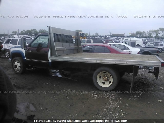 1GDKC34F4RJ517708 - 1994 GMC SIERRA BLUE photo 3