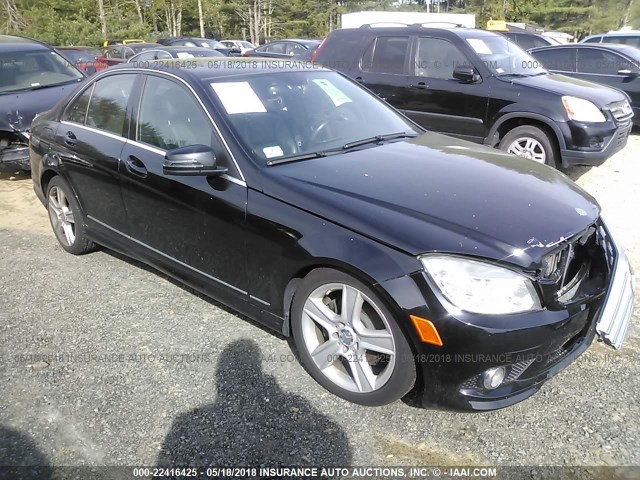 WDDGF8BB2AR092189 - 2010 MERCEDES-BENZ C 300 4MATIC BLACK photo 1