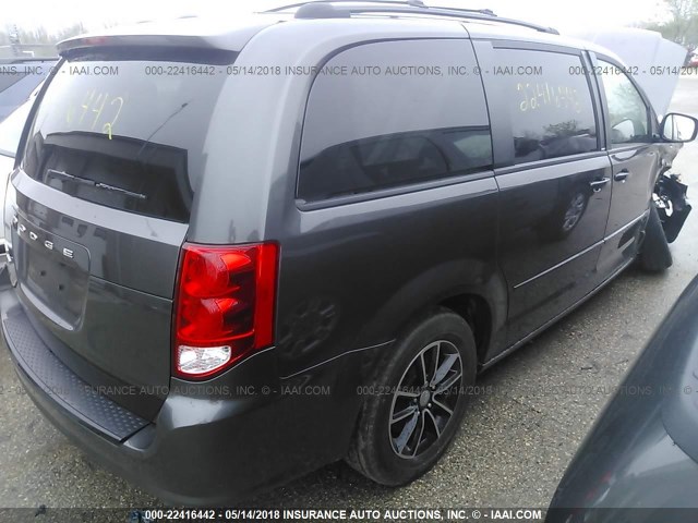 2C4RDGBG8ER340699 - 2014 DODGE GRAND CARAVAN SE GRAY photo 4