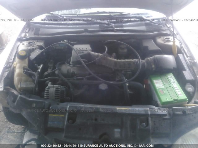 1G1JS124427210897 - 2002 CHEVROLET CAVALIER LS 金色 照片 10