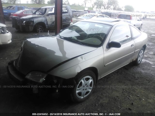 1G1JS124427210897 - 2002 CHEVROLET CAVALIER LS GOLD photo 2