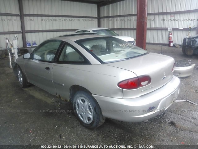 1G1JS124427210897 - 2002 CHEVROLET CAVALIER LS 金色 照片 3