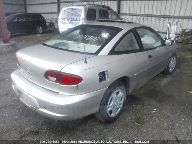 1G1JS124427210897 - 2002 CHEVROLET CAVALIER LS 金色 照片 4