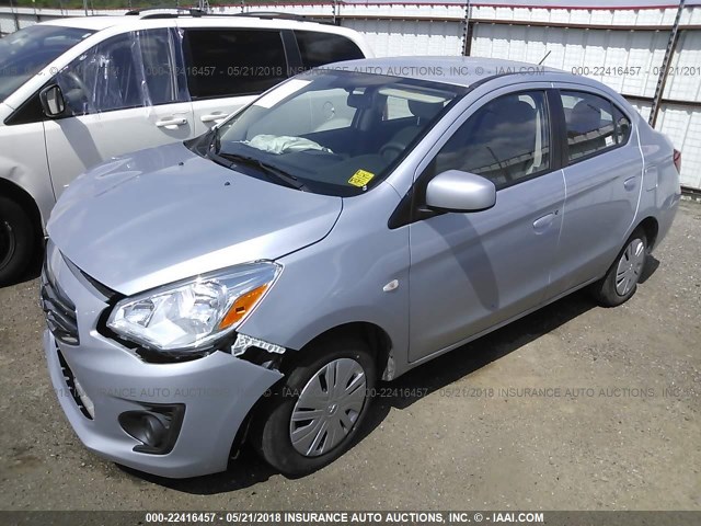 ML32F3FJ9JHF05505 - 2018 MITSUBISHI MIRAGE G4 ES Gümüş foto 2